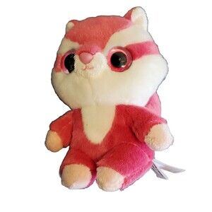 Yoo Hoo Plush Squirrel CHEWOO 7" Pink Whit Big Eyes Aurora 2019